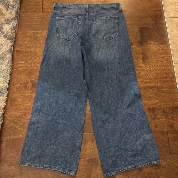 GAP Denim Light Blue Wide Leg Jeans - Picture 2 of 3